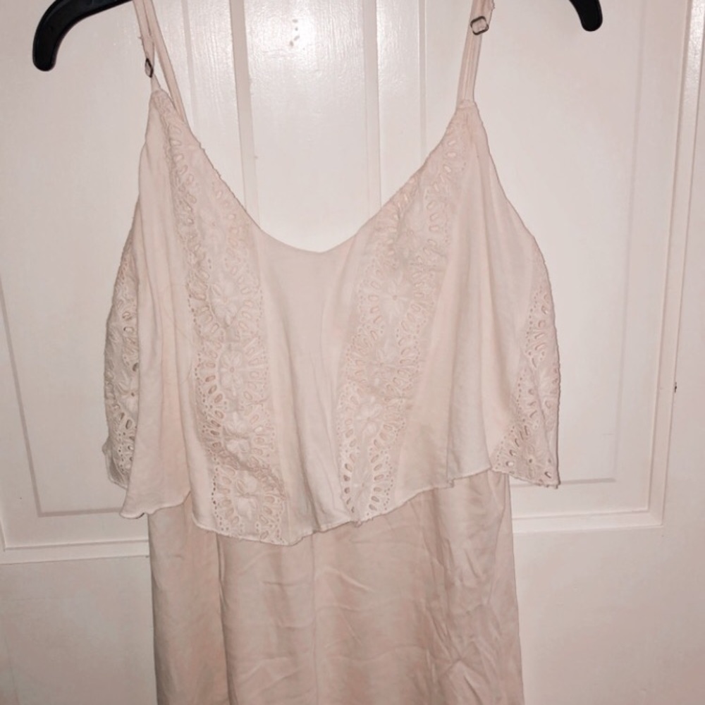 Off White Spaghetti Strap Shirt